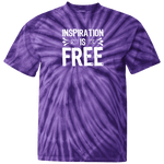 INSPIRATION IS FREE- CD100 100% Cotton Tie Dye T-Shirt - The Crazygirl Tshirt Shop