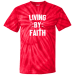 LIVING  BY FAITH CD100 100% Cotton Tie Dye T-Shirt - The Crazygirl Tshirt Shop