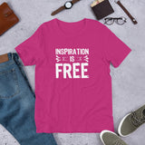 INSPIRATION IS FREE - Short-Sleeve Unisex T-Shirt - The Crazygirl Tshirt Shop