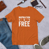 INSPIRATION IS FREE - Short-Sleeve Unisex T-Shirt - The Crazygirl Tshirt Shop